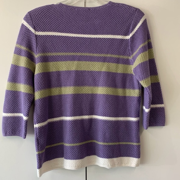 CJ Banks Stripe Sweater - sz 1X - Picture 2 of 6